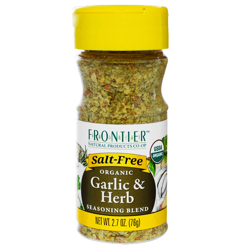 Frontier Natural Products, Miscela di condimenti per aglio ed erbe, 2.7 oz (76 g)