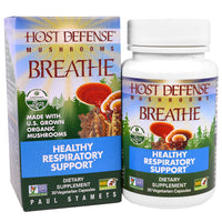 Fungi Perfecti, Host, Defense, Breath, Healthy Respiratory Health, 30 Veggie Capsules