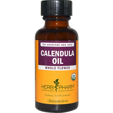 Herb Pharm, Calendula-olie, 1 fl oz (30 ml)