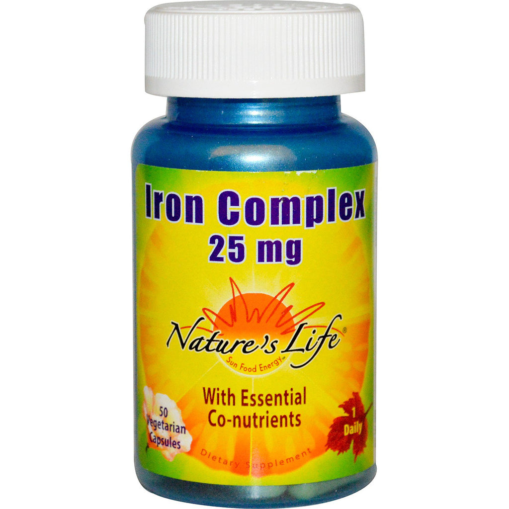 Nature's Life, Iron Complex, 25 mg, 50 Veggie Caps
