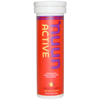 Nuun, actif, supplément d'électrolytes effervescents, punch aux fruits, 10 comprimés