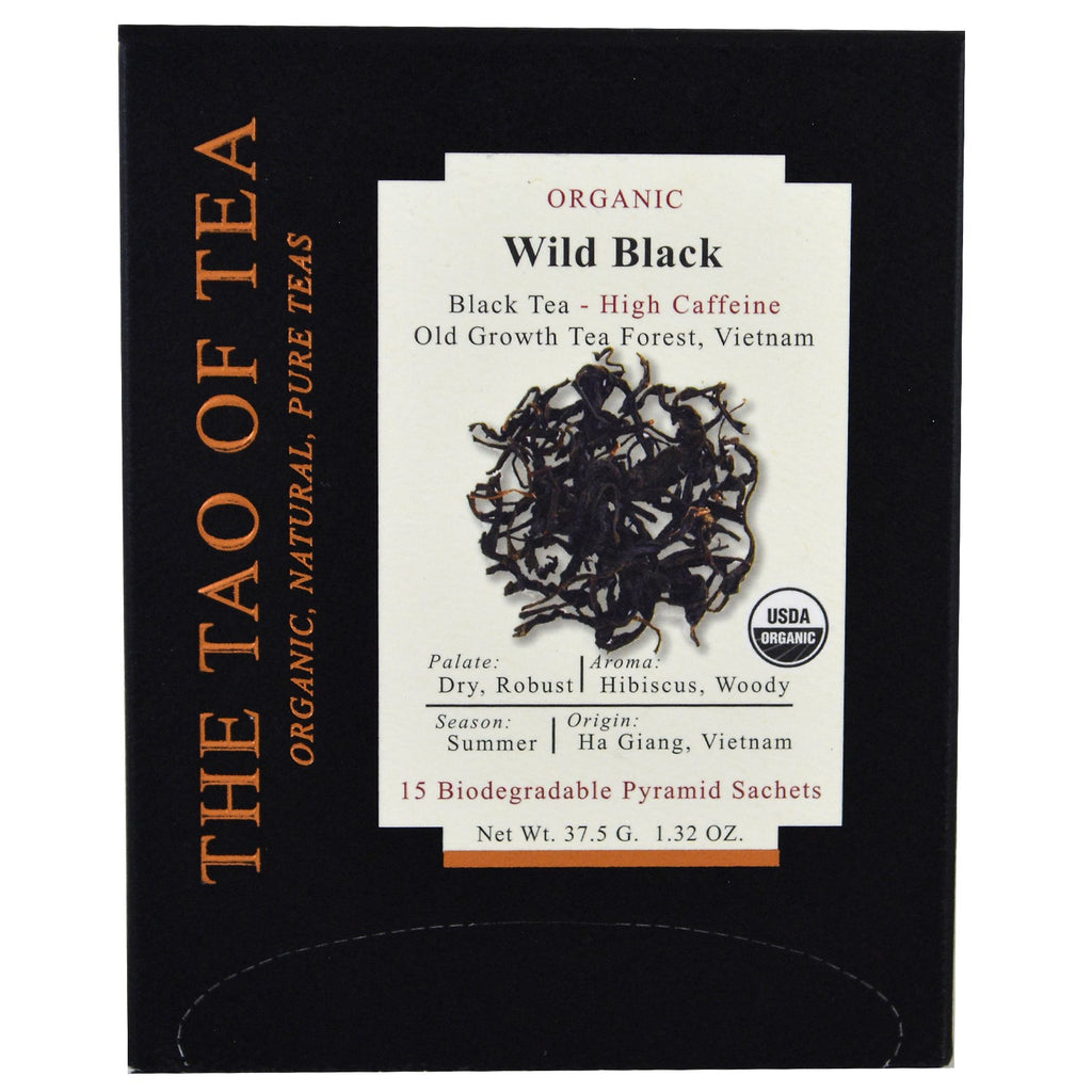 The Tao of Tea,  Wild Black, 15 Pyramid Sachets, 1.32 oz (37.5 g)