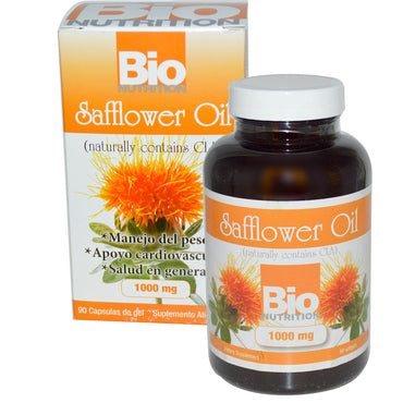 Bio Nutrition, Safflorolie, 1000 mg, 90 Softgels