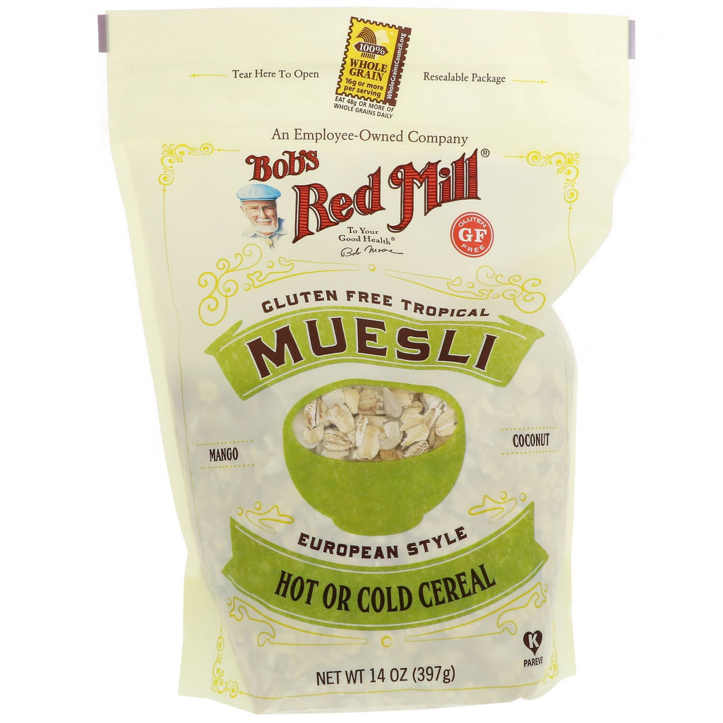 Bob's Red Mill, Muesli, Tropical fără gluten, 14 oz (397 g)