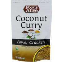 Foods Alive, Power Crackers, curry de coco, 3 oz (85 g)