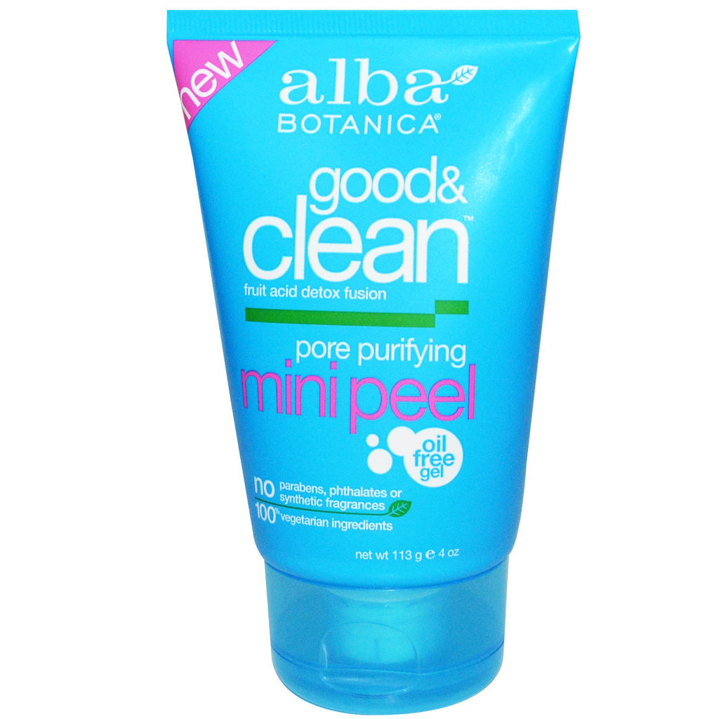 Alba Botanica, Good & Clean, Mini Peel purifiant les pores, 4 oz (113 g)