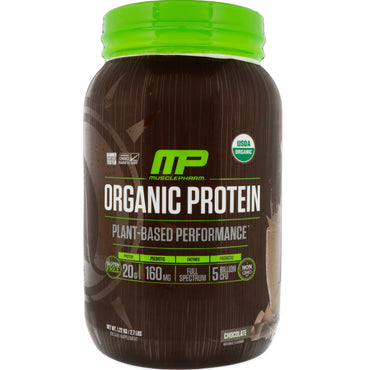 MusclePharm natural, proteine, pe bază de plante, ciocolată, 2,7 lbs (1,22 kg)