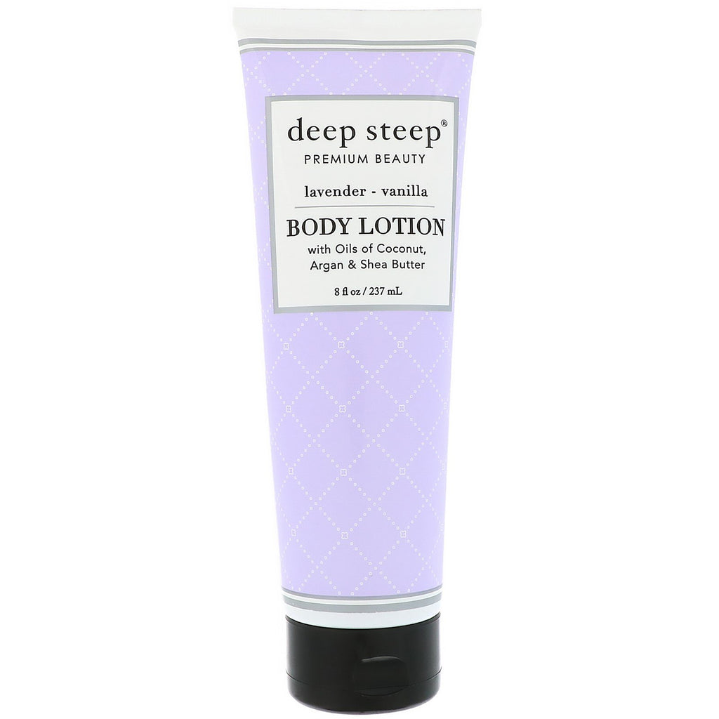 Deep Steep, Body Lotion, Lavender Vanilla, 8 fl oz (237 ml)