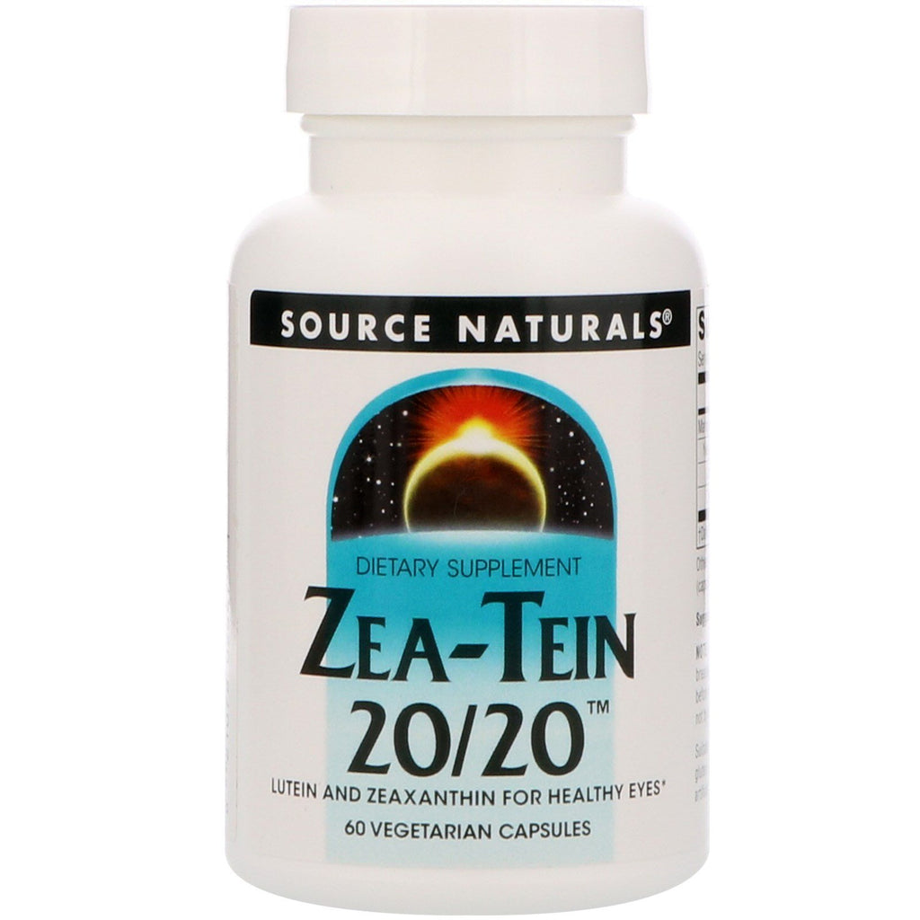 Source naturals, zea-teína 20/20, 60 cápsulas vegetais