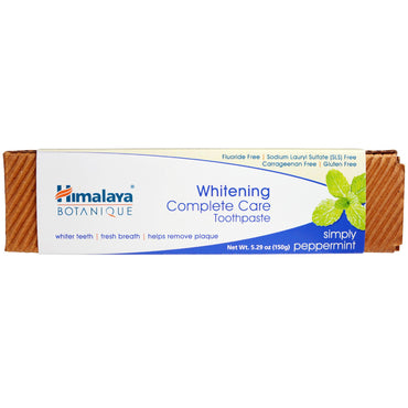 Himalaya, Botanique, Whitening Complete Care Zahnpasta, Simply Peppermint, 5,29 oz (150 g)
