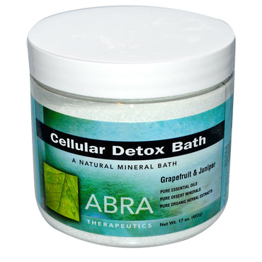Abra Therapeutics, Cellular Detox Bath, Grapefruit & Juniper, 17 oz (482 g)