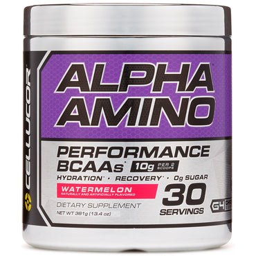 Cellucor, Alpha Amino, Performance BCAA, Vattenmelon, 13,4 oz (381 g)