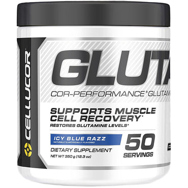 Cellucor, Cor-Performance Glutamine, Icy Blue Razz, 12,3 oz (350 g)