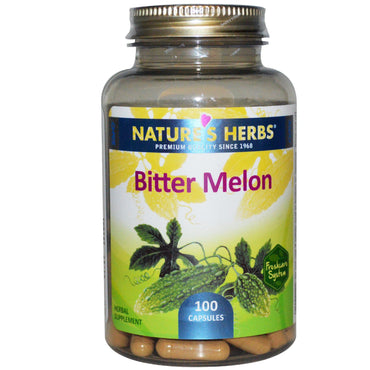 Nature's Herbs, Melon amer, 100 gélules