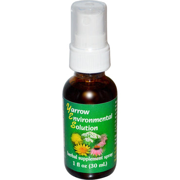 Flower Essence Services, Spray de Solução Ambiental Yarrow, 30 ml (1 fl oz)