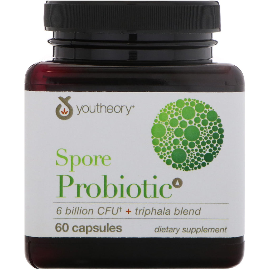 Youtheory, Spore Probiotic, 6 Billion CFU, 60 Capsules