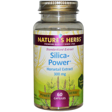 Nature's Herbs, Sílice-Power, 300 mg, 60 cápsulas