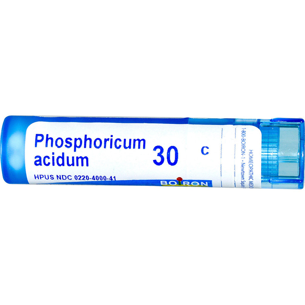 Boiron, remedios únicos, Phosphoricum acidum, 30 °C, aproximadamente 80 gránulos