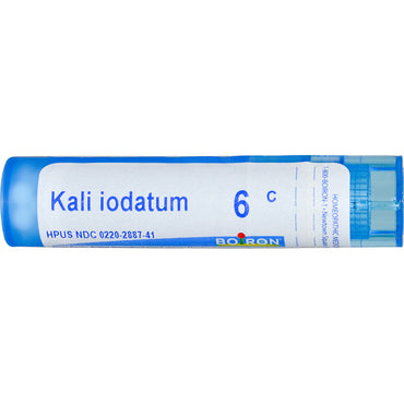 Boiron, remedios únicos, kali iodatum, 6c, 80 gránulos