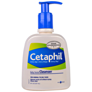 Cetaphil, dagelijkse gezichtsreiniger, 8 fl oz (237 ml)