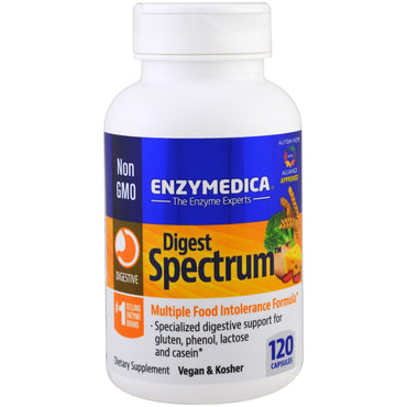 Enzymedica, 다이제스트 스펙트럼, 120 캡슐
