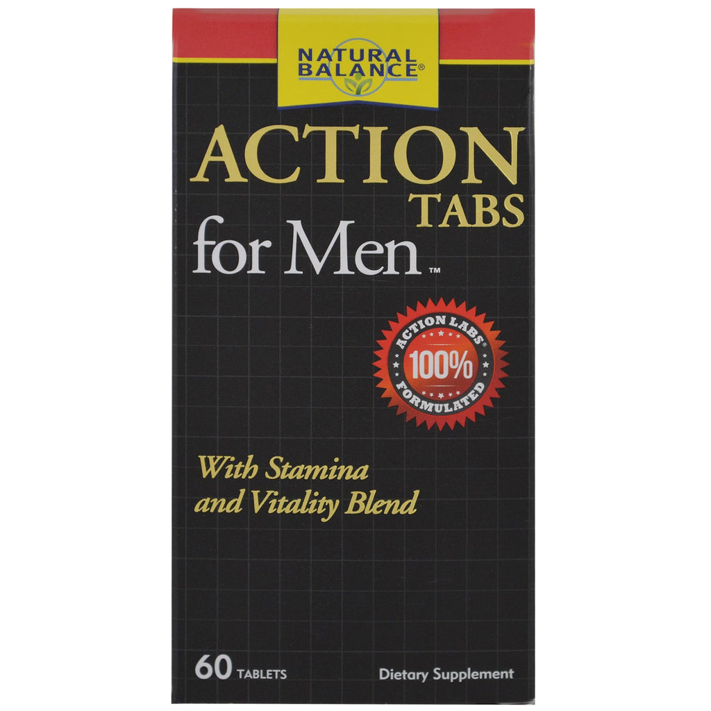 Natural Balance, Action Tabs pentru bărbați, 60 de tablete
