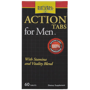Natural Balance, Action Tabs for Men, 60 tabletter