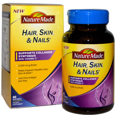 Nature Made Hair Skin & Nails 60 Softgels