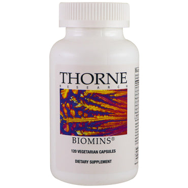 Thorne Research, Biomins, 120 capsules végétariennes