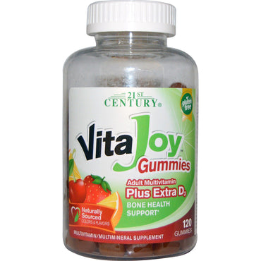 21. Jahrhundert, Vitajoy-Gummis, Multivitamin für Erwachsene plus extra D3, 120 Gummis