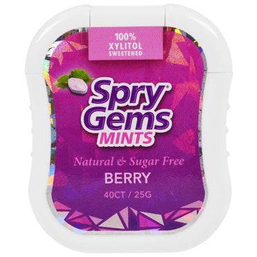 Xlear Spry Gems Mints Berry 40 ספירה 25 גרם