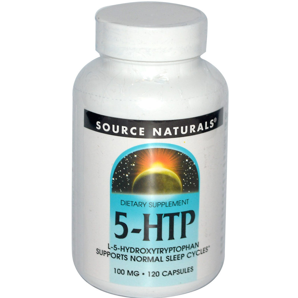 Source Naturals, 5-HTP, 100 mg, 120 kapsler