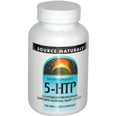 Source Naturals, 5-HTP, 100 mg, 120 Capsules