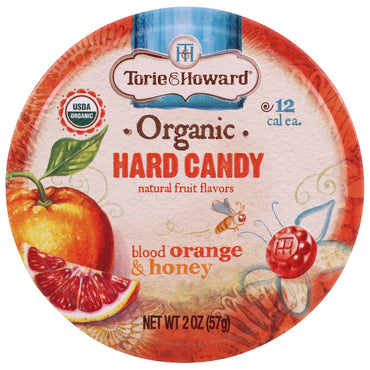 Torie &amp; Howard, Bonbons durs, orange sanguine et miel, 2 oz (57 g)