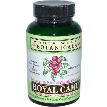Whole World Botanicals, Royal Camu, 350 mg, 140 Vegetarische capsules