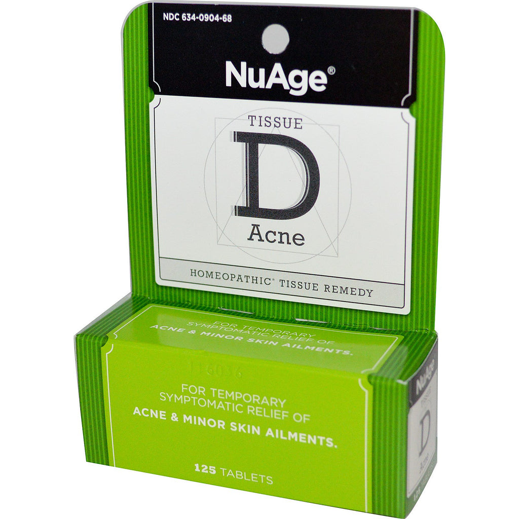 Hyland's, NuAge, Tissue D Acne, 125 tabletter