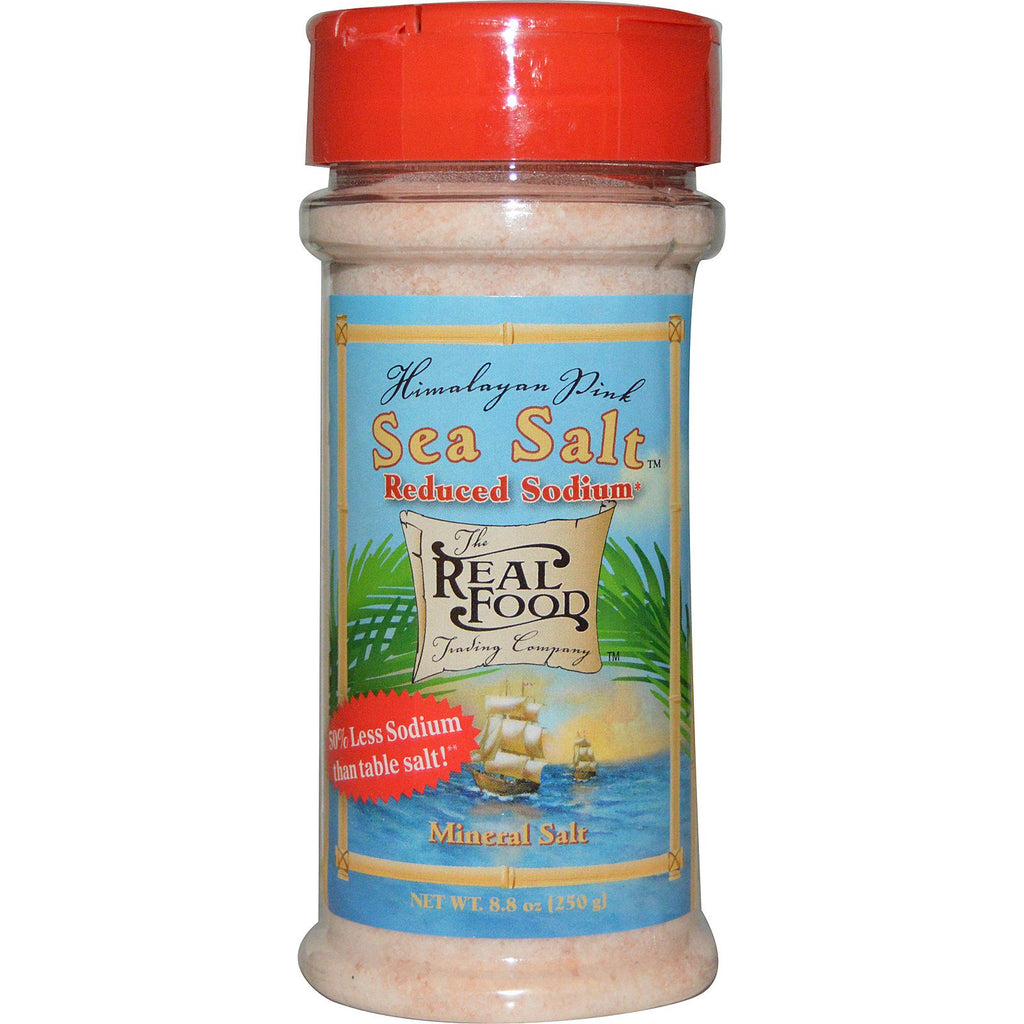 Fun Fresh Foods, The Real Food, himalajska różowa sól morska, obniżona zawartość sodu, 8,8 uncji (250 g)