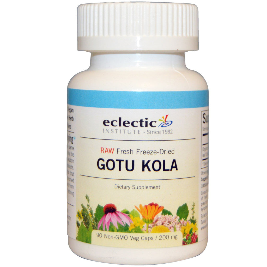 Eclectic Institute, Gotu Kola, 200 mg, 90 capsule vegetali non OGM
