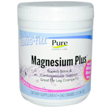 Pure Essence, Ionic-Fizz, Magnesium Plus, Mieszane Jagody, 12,06 uncji (342 g)