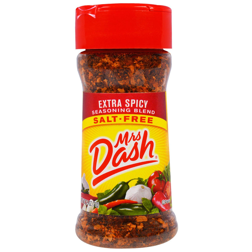 Mrs. Dash, Mélange d'assaisonnements extra épicé, sans sel, 2,5 oz (71 g)