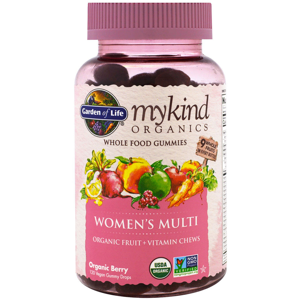 Garden of Life, Mykind s, Women's Multi,  Berry, 120 Gummy Drops