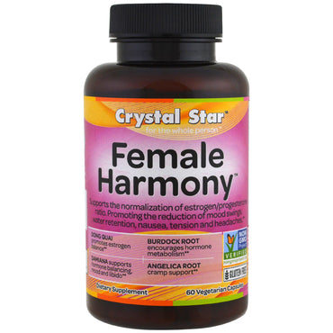 Crystal Star, Harmonie Féminine, 60 gélules végétariennes