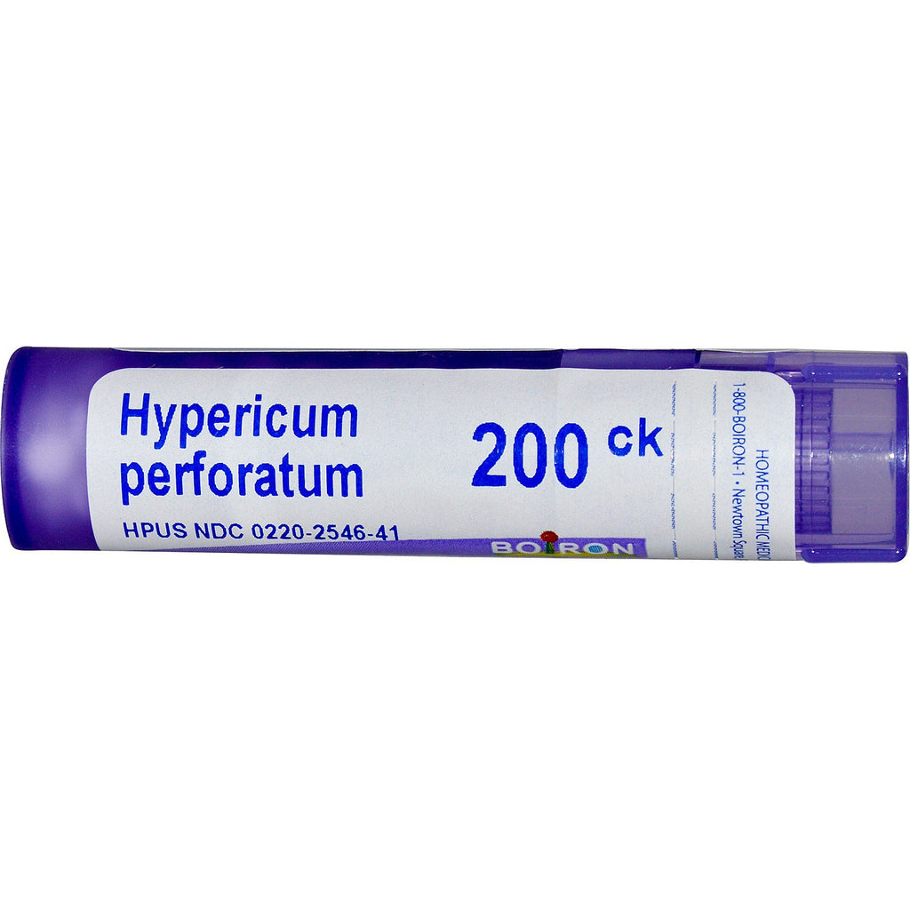 Boiron, remedios únicos, Hypericum Perforatum, 200 CK, aproximadamente 80 gránulos