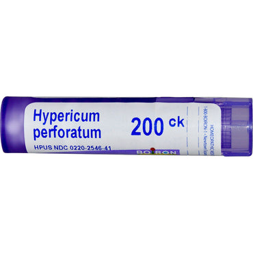 Boiron, remedios únicos, Hypericum Perforatum, 200 CK, aproximadamente 80 gránulos