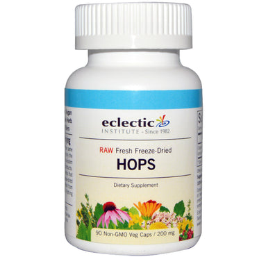 Eclectic Institute, Houblon, 200 mg, 90 gélules végétariennes sans OGM