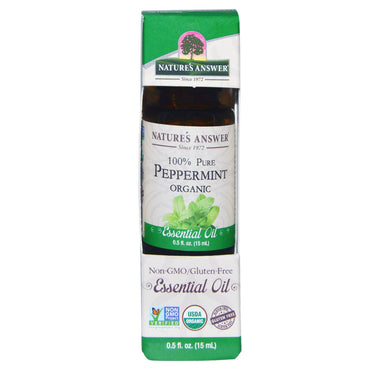 Nature's Answer,  Essential Oil, 100% Pure Peppermint, 0.5 fl oz (15 ml)