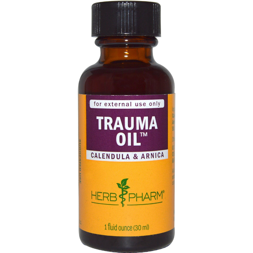 Herb Pharm, olio traumatico, calendula e arnica, 1 fl oz (30 ml)