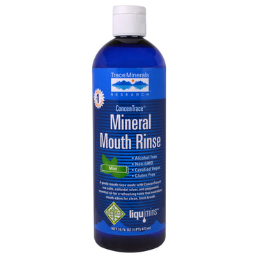 Trace Minerals Research, ConcenTrace Mineral Mundskyl, Mynte, 16 fl oz (473 ml)