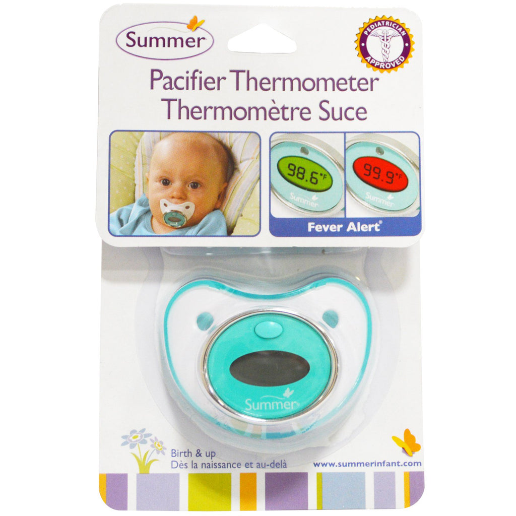 Bebé de verano, termómetro para chupete, desde el nacimiento en adelante