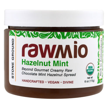 Rawmio, Haselnuss-Minze, 6 oz (170 g)